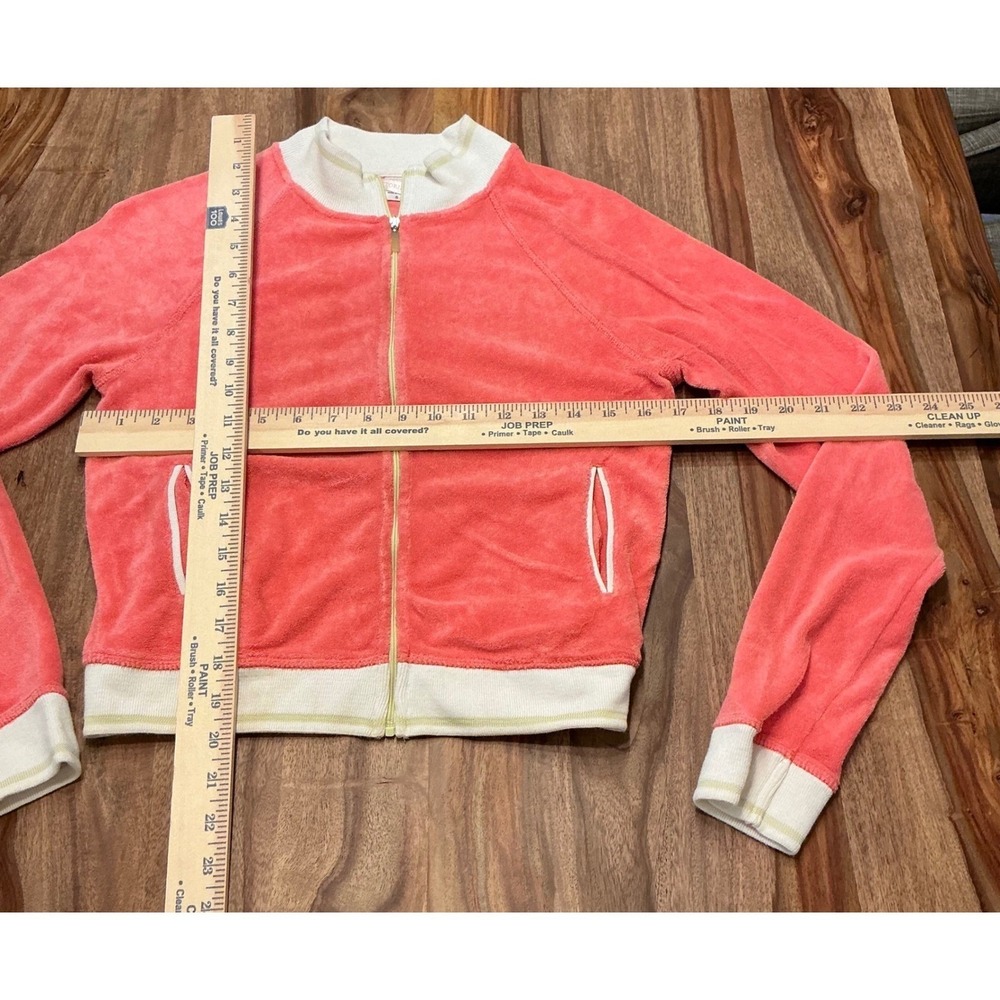 Victoria's Secret Pink Terrycloth Full Zip Y2K Jacket Women's Small - Picture 6 of 14
